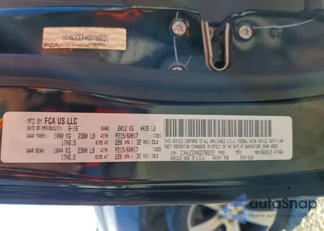 2016 Jeep Compass Latitude из США, поврежденный, VIN 1C4NJCEA4GD789231